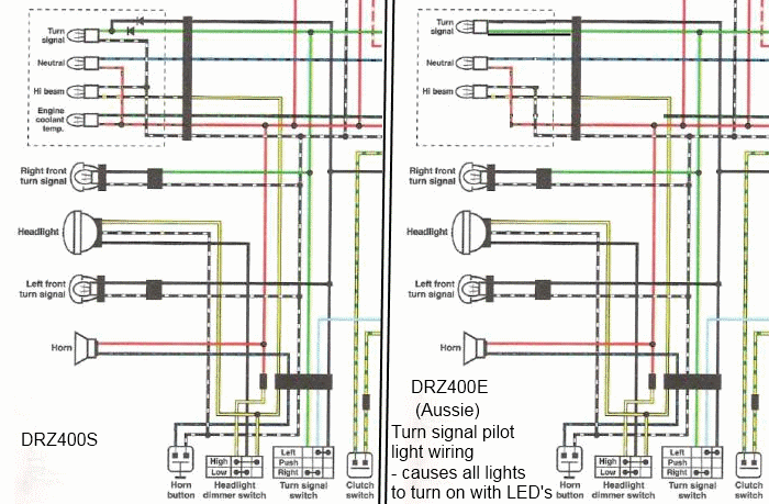 DRZ400E indicator wiring diagram